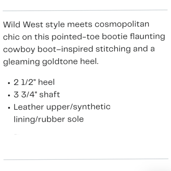 🆕⭐ Jessica Simpson Ivory white western bootie - Picture 12 of 14